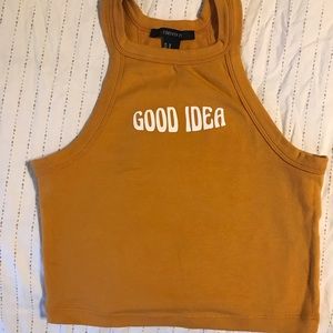 70s Font Crop Top